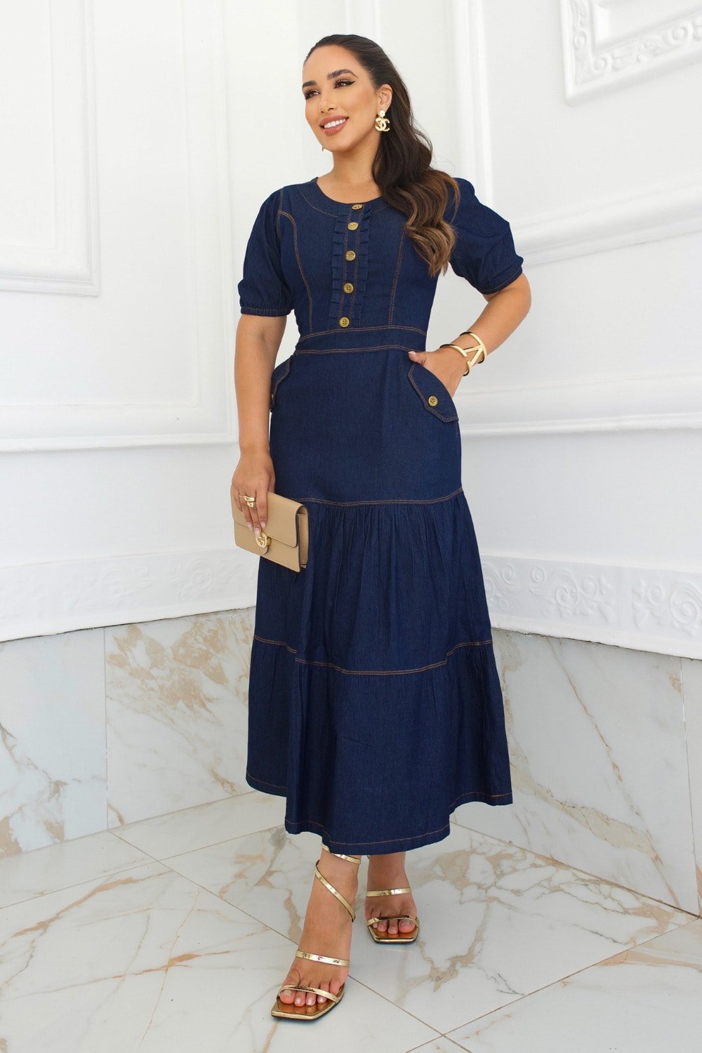 Vestido Jeans Joice Áquila Tauheny Store